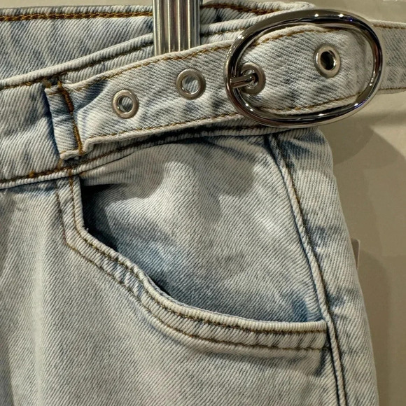 🍀 WEWOREWHAT NWT UTILITY CARGO STRAIGHT JEANS SIZE 24 - Picture 8 of 11